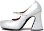 Buy (W) Marni Mary Jane Tumit Tinggi 'Perak Metallic' MJMS006210P041000N20