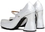 Lookbook (W) Marni Mary Jane Tumit Tinggi 'Perak Metallic' MJMS006210P041000N20