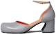 (W) Marni Mary Jane Tumit Tinggi 'Grey Metallic Buckle' MJMS006006P454500N34