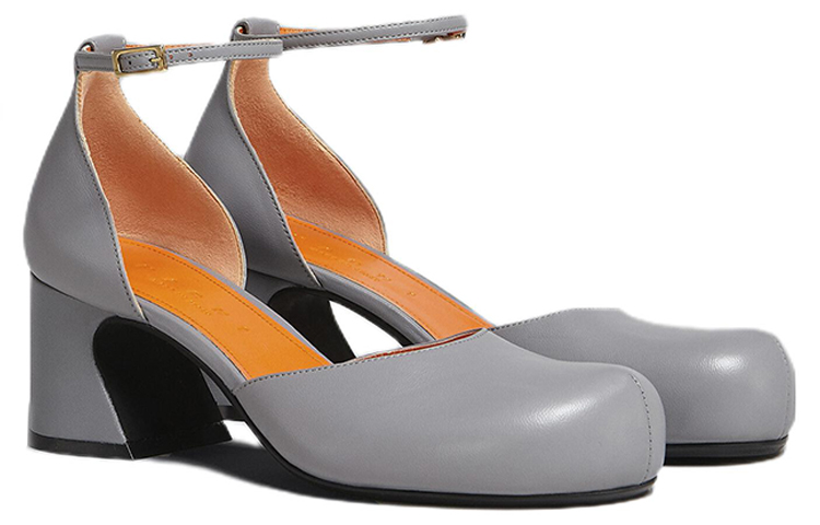 Order (W) Marni 玛丽珍高跟鞋 '灰色金属扣' MJMS006006P454500N34