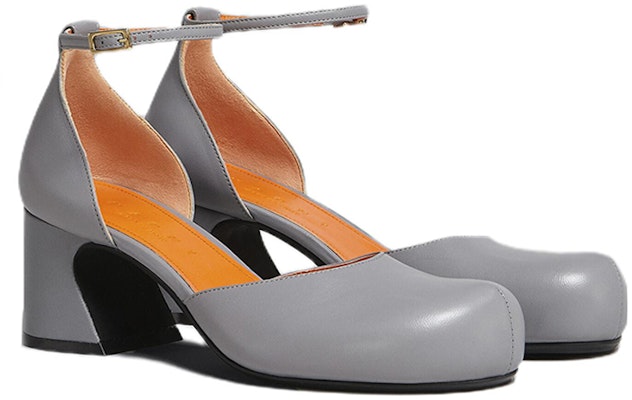 (Women) Marni Mary Jane High Heels 'Grey Metallic Buckle' MJMS006006P454500N34 Order (Women) Marni Mary Jane High Heels 'Grey Metallic Buckle' MJMS006006P454500N34