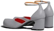 Lookbook (W) Marni Mary Jane Tumit Tinggi 'Grey Metallic Buckle' MJMS006006P454500N34