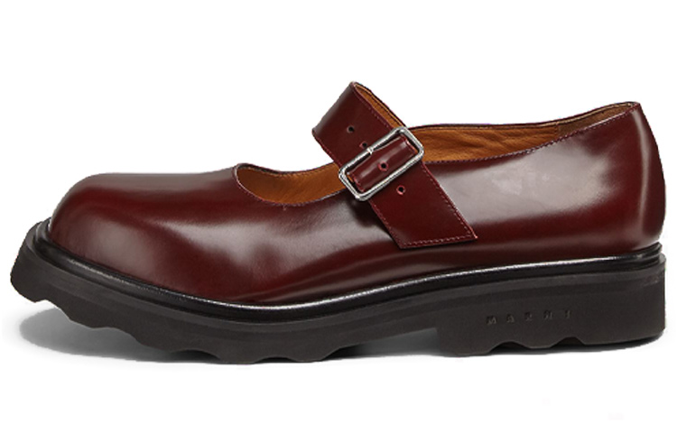 (Women) Marni Mary Jane Loafer 'Brown Shiny Smooth Calfskin' MJMS005302P407700R79