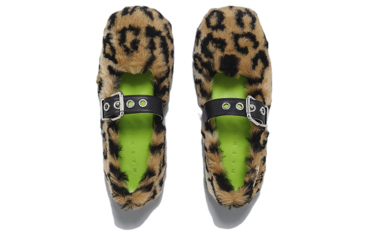(W) Marni Mary Janes 'Leopard Print Faux Fur' 圖 4