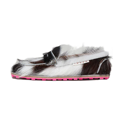 (W) Marni Moccasin Flats 'Spotted Calf Hair Multicolor'