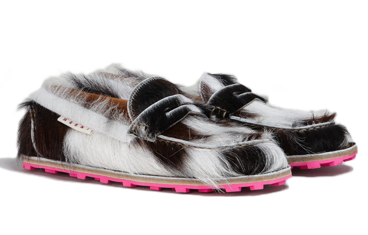 (W) Marni Moccasin Flats 'Spotted Calf Hair Multicolor' 圖 2