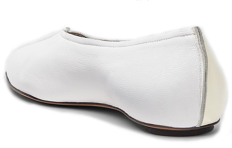 (W) Marni Nappa Leather Pointed Toe Ballet Flat 'White' 圖 3