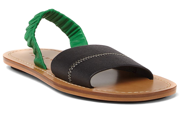 (W) Marni Nappa Leather Sandal 'Black Green Brown' 圖 4