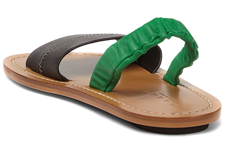 (W) Marni Nappa Leather Sandal 'Black Green Brown' 圖 5