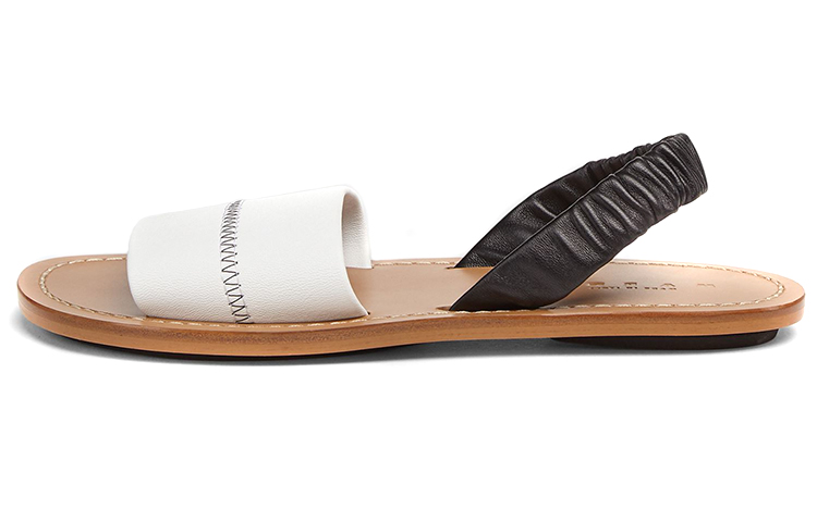 Buy (Women) Marni Nappa Leather Sandal 'White Brown' SAMS011500P3387Z1S90