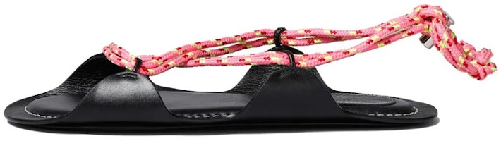 (Women) Marni No Vacancy Inn x Fashion Sandal 'Black Leather Knot Lace' SAMS017900P5870ZO553 (Women) Marni No Vacancy Inn x Fashion Sandal 'Black Leather Knot Lace' SAMS017900P5870ZO553