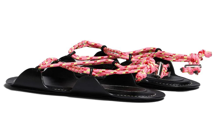 Lookbook (W) Marni No Vacancy Inn x Sandal Fesyen 'Black Leather Knot Lace' SAMS017900P5870ZO553