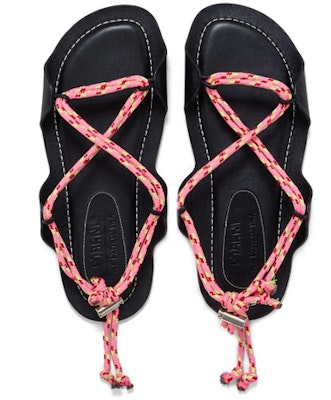 (Women) Marni No Vacancy Inn x Fashion Sandal 'Black Leather Knot Lace' SAMS017900P5870ZO553 Shop (Women) Marni No Vacancy Inn x Fashion Sandal 'Black Leather Knot Lace' SAMS017900P5870ZO553