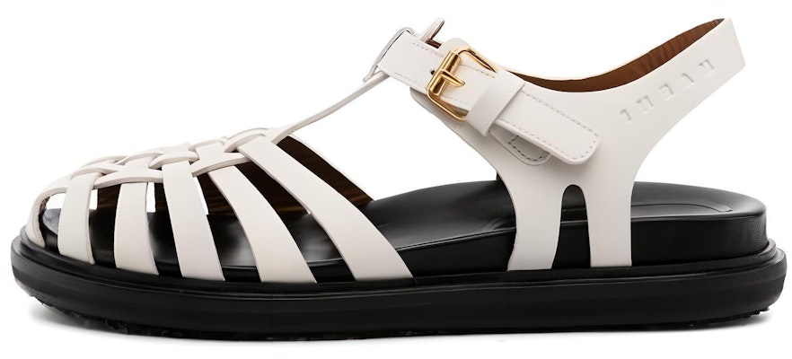 (Women) Marni Open Toe Buckle Flat 'Black Fashion Sandal' P5088SAMS01690100W03 Buy (Women) Marni Open Toe Buckle Flat 'Black Fashion Sandal' P5088SAMS01690100W03