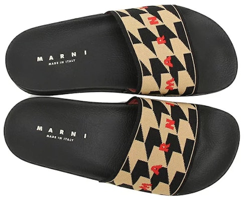 (Women) Marni Open Toe Flat 'Beige Black' SAMS015402P4556ZO423 Lookbook (Women) Marni Open Toe Flat 'Beige Black' SAMS015402P4556ZO423