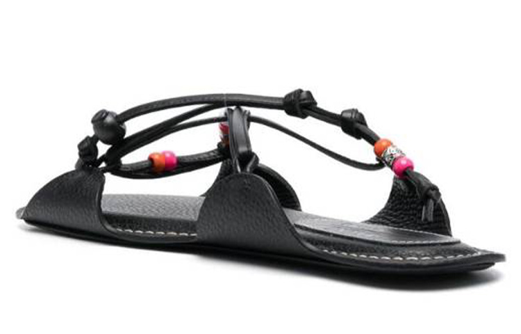 Lookbook (W) Sandal Rata Hujung Terbuka Marni 'Black Fashion' SAMS018600P574600N99