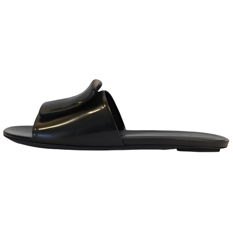 (Women) Marni Open Toe Slide Sandals 'Black' SAMS000300LV77000N99