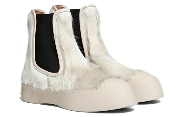 Order MARNI Pablo 圓頭套筒 短筒 切爾西靴 女款 白色