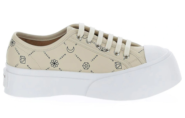 Order (W) Marni Pablo Kasut Bertali 'Cetakan Penuh - Beige' SNZW003020-P4599-ZO019