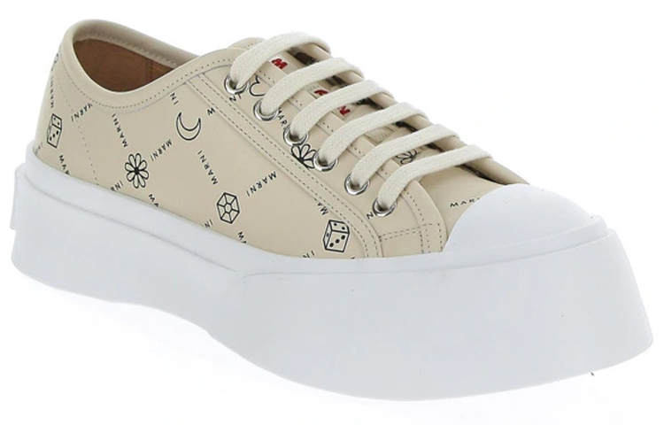 Lookbook (W) Marni Pablo Kasut Bertali 'Cetakan Penuh - Beige' SNZW003020-P4599-ZO019