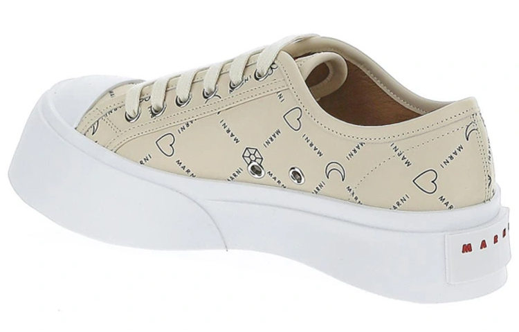 Shop (W) Marni Pablo Kasut Bertali 'Cetakan Penuh - Beige' SNZW003020-P4599-ZO019