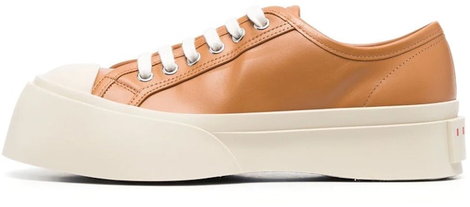 MARNI Pablo 牛皮 低幫繫帶 時尚板鞋 女款 棕色 Buy MARNI Pablo 牛皮 低幫繫帶 時尚板鞋 女款 棕色