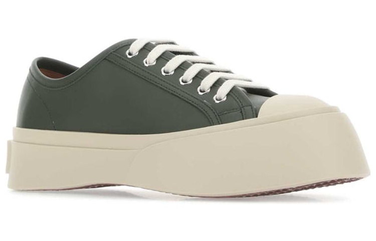 Shop (W) Marni Pablo Sepatu Tali 'Dark Olive' SNZW003020-P2722-00V88