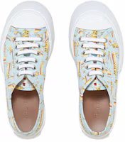 Purchase MARNI 帆布系帶運動時尚板鞋 女款 煙藍色 虎年限定