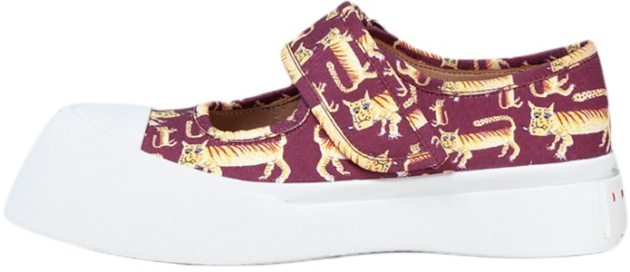 (W) 마르니 파블로 메리제인 '버건디 호랑이의 해' SNZW012502P457800R79 Buy (W) 마르니 파블로 메리제인 '버건디 호랑이의 해' SNZW012502P457800R79