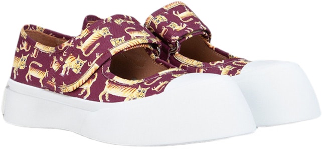 (W) 마르니 파블로 메리제인 '버건디 호랑이의 해' SNZW012502P457800R79 Order (W) 마르니 파블로 메리제인 '버건디 호랑이의 해' SNZW012502P457800R79