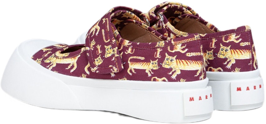 (W) Marni Pablo Mary-Jane 'Burgundy Tahun Macan' SNZW012502P457800R79 Lookbook (W) Marni Pablo Mary-Jane 'Burgundy Tahun Macan' SNZW012502P457800R79