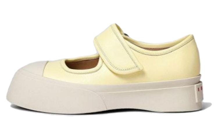 (Women) Marni Pablo Mary Jane 'Yellow Leather Velcro' SNZW003120P272200Y33