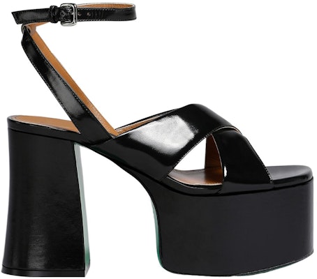 (Women) Marni Patent Leather Sandal 'Black' 'Elegant Slingback' SAMS017312P580800N99 Order (Women) Marni Patent Leather Sandal 'Black' 'Elegant Slingback' SAMS017312P580800N99