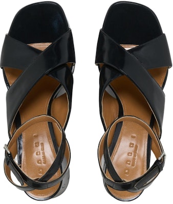 (W) 마르니 블랙 에나멜 슬링백 샌들 SAMS017312P580800N99 Purchase (W) 마르니 블랙 에나멜 슬링백 샌들 SAMS017312P580800N99