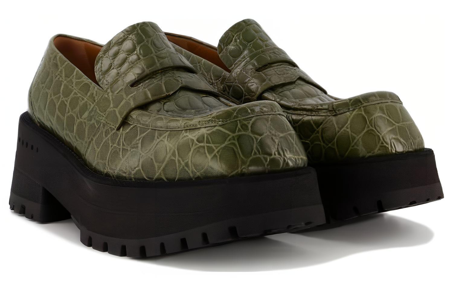 (W) Marni Platform 'Green Croc-Embossed' 圖 2