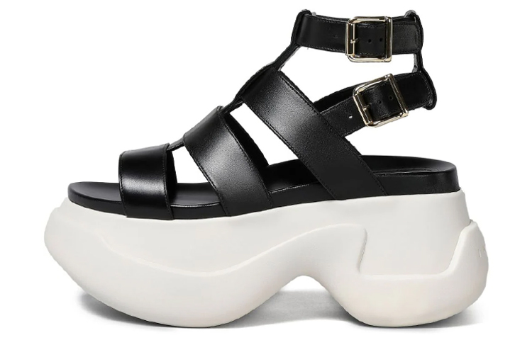 (W) Marni Platform Fashion Sandals 'Black Roman'