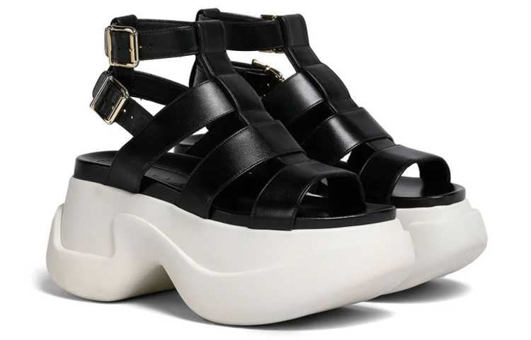 (W) Marni Platform Fashion Sandals 'Black Roman' 圖 2