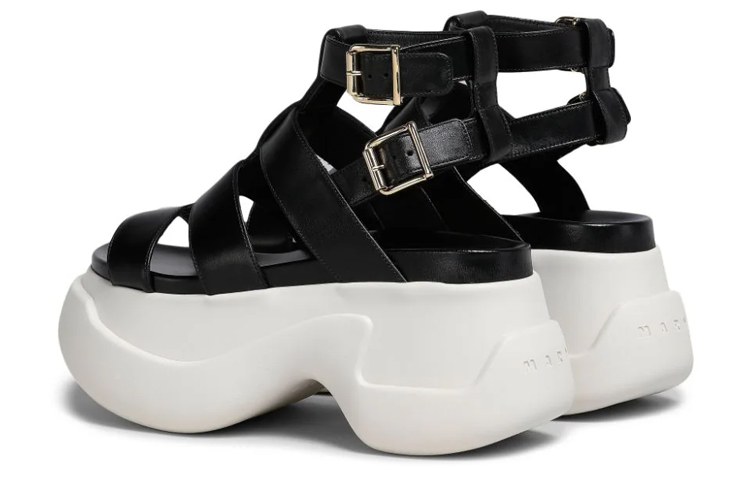 (W) Marni Platform Fashion Sandals 'Black Roman' 圖 3