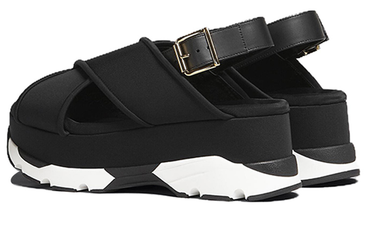 (W) Marni Platform Sandal 'Metallic Buckle Black' 圖 3
