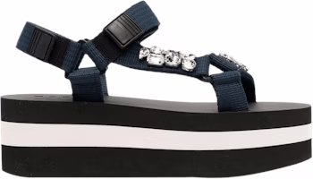 (Women) Marni Platform Sandal 'Navy' ZPMS007306-P3119-00B99 (Women) Marni Platform Sandal 'Navy' ZPMS007306-P3119-00B99