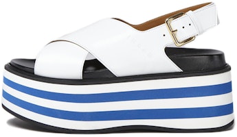 (Women) Marni Platform Sandal 'White Leather Bed' ZPMS007506P358600W01 (Women) Marni Platform Sandal 'White Leather Bed' ZPMS007506P358600W01