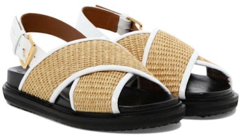 (W) Marni 草编扣带凉鞋 '米色' FBMS013801P3860ZO306 Lookbook (W) Marni 草编扣带凉鞋 '米色' FBMS013801P3860ZO306