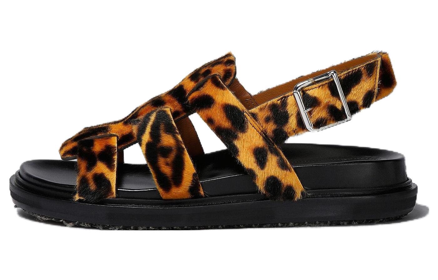 (Women) Marni Roman Sandal 'Leopard Print' FBMS015801LV84600Y65
