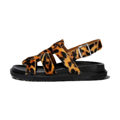 (W) Marni Roman Sandal 'Leopard Print'