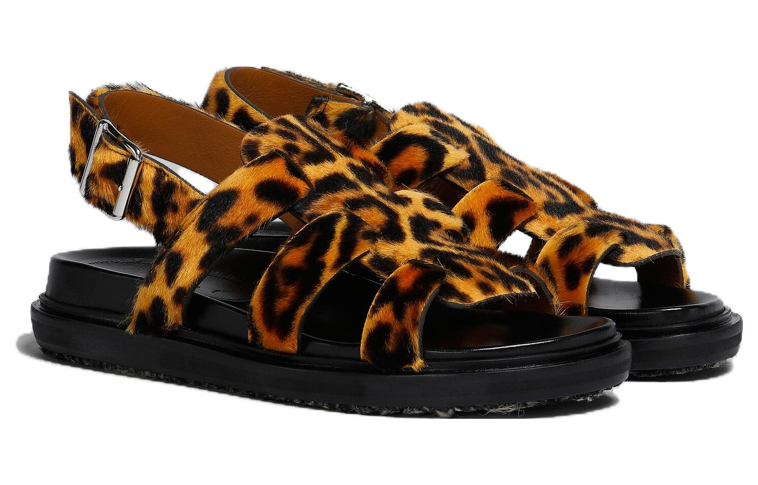 Order (W) マルニ ローマンサンダル (レオパード) FBMS015801LV84600Y65