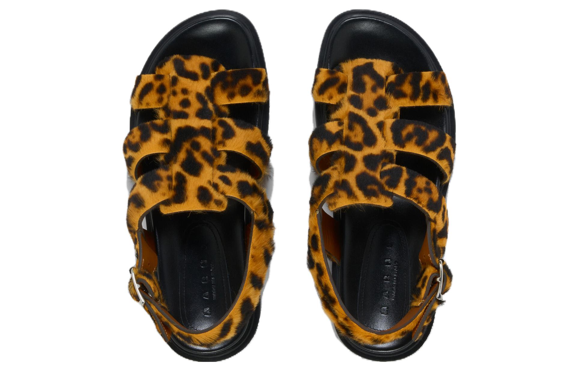 Lookbook (Women) Marni Roman Sandal 'Leopard Print' FBMS015801LV84600Y65