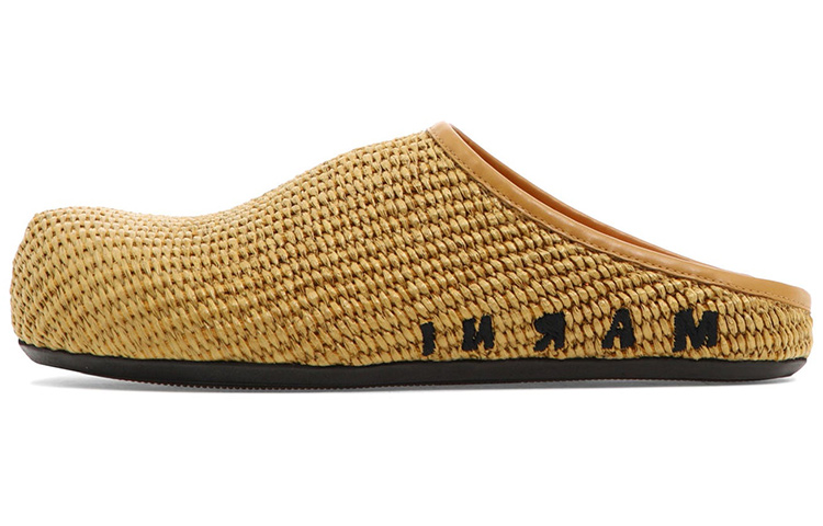 (Women) Marni Sabot 'Braided Raffia - Beige' SBMS006801-P3860-ZO140