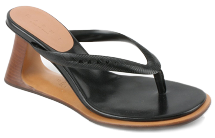 (W) Marni Sculptured Sandal 'Brown Black' 圖 3