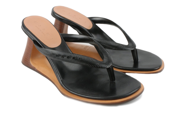 (W) Marni Sculptured Sandal 'Brown Black' 圖 4