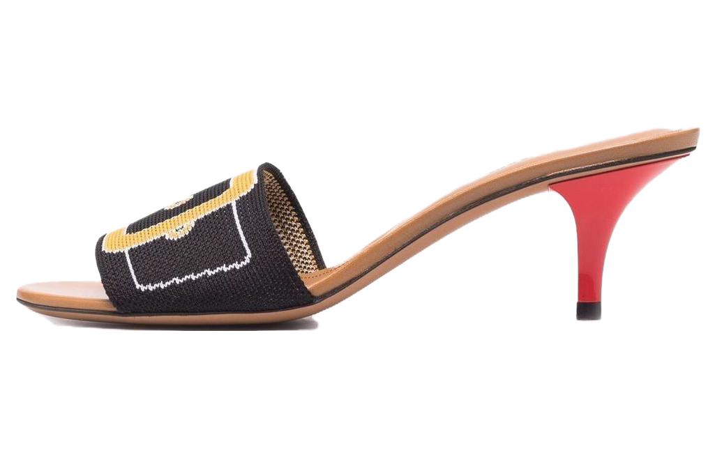 (W) Marni Slide 'Black Round Toe Open'